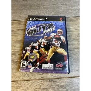 NFL Blitz Pro Sony PlayStation 2 PS2 2003 Midway Sports Football Game Case Disc